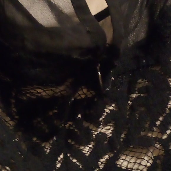 Gorgeous The Limited Black Lace Overlay Lined Sheath Dress - Size XL - Picture 8 of 12